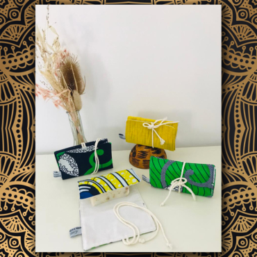 pochette savon, étui à savon, tissu africain, faso danfani, wax, tissu wax, coton, angers, savonnerie artisanale angevine, savonnerie artisanale à murs erigné